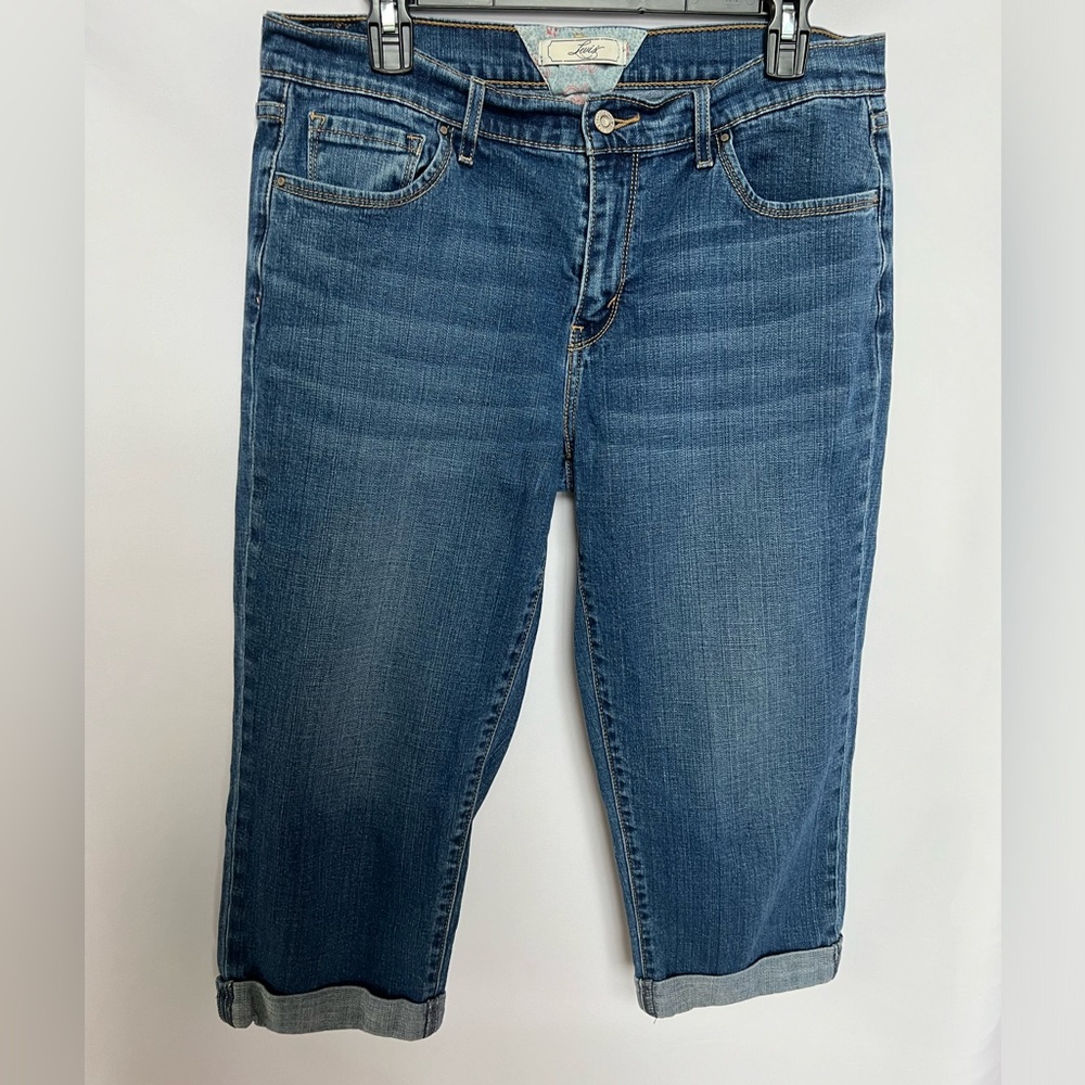 Levi’s Women’s‎ 5 Pocket Capri Blue Jeans - Size 12